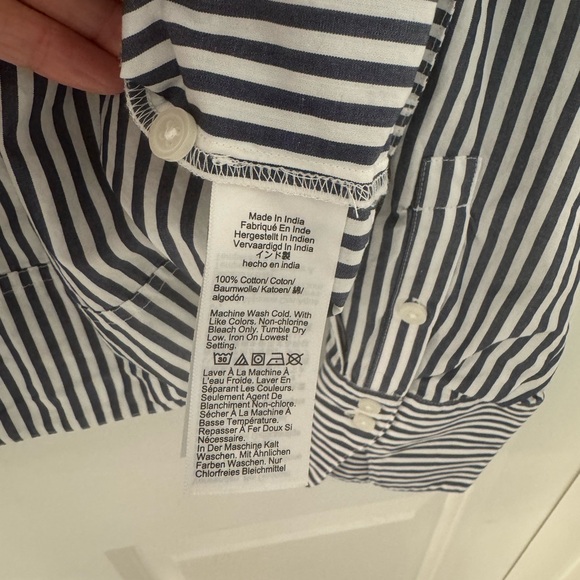 J. Crew Garçon Shirt Dark Evening Size 12 - Picture 4 of 6